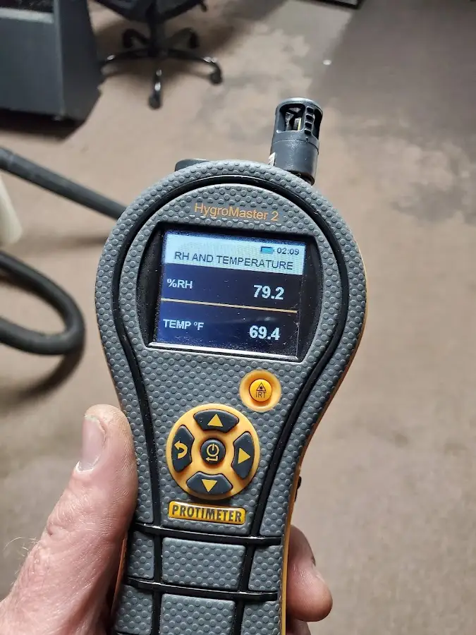Moisture meter humidity assessment for Fire & Smoke Damage Restoration in Severn